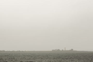 Red and White Lighthouse