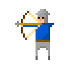 Pixel archer for games and applications