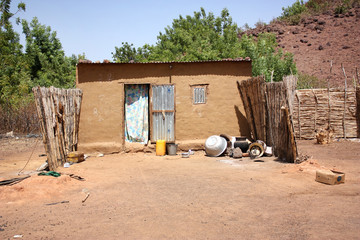 land construction in a African village