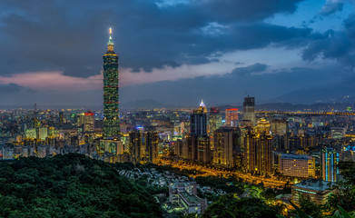 Fototapeta premium Taipei city