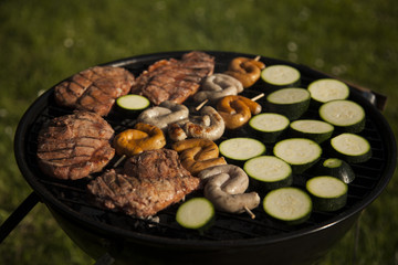 Barbecue on a countryside