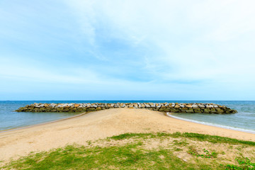 Fototapeta premium Tropical PMY sea beach at Rayong, Thailand