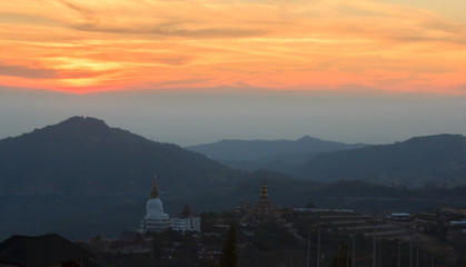 morning sun on Khao Kho Thailand