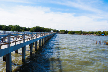 Obraz premium Bang Khun Thian sea view, Bangkok, Thailand