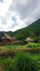 Fototapeta na wymiar 世界遺産　五箇山　相倉集落の風景