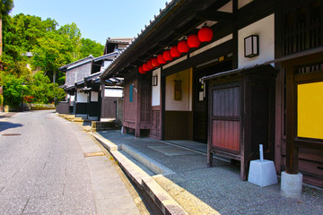 Fototapeta premium 京都 奥嵯峨の鳥居本町の町並み