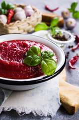 Beetroot soup with spices