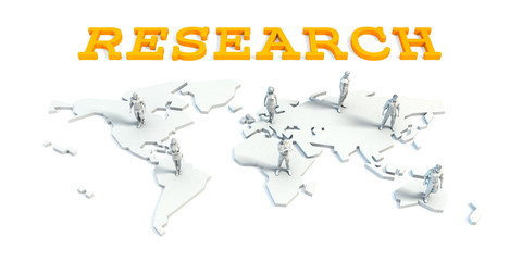 Obraz premium Research Concept with Business Team