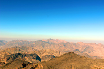 landscape of rocky desert in Oman, Rock Mountain in Oman