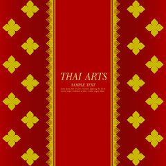 Thai Art vector background.