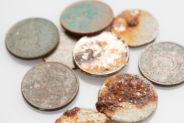 Antikvariat. Antique Iron Coins