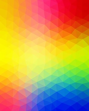 Multicolored vibrant pattern. Triangular background with triangle shapes © matahiasek