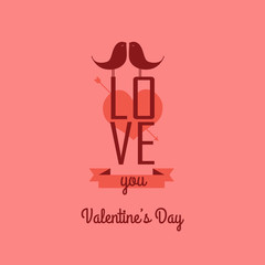 Valentine's day card-illustration