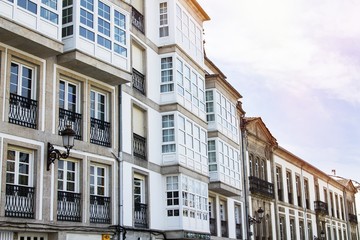 Fototapeta na wymiar Buildings of Lugo, Galicia, Spain, Europe