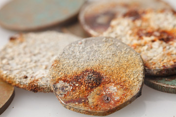 Antikvariat. Antique Iron Coins
