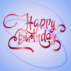 Happy Birthday vector design for greeting cards,