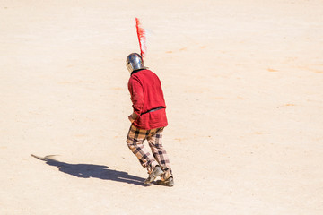 Reconstitution de jeux romains.