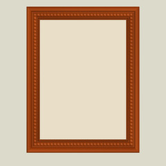 Brown vector frame