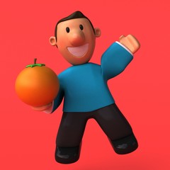 Cartoon character - 3D Illustration