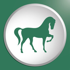 Horse silhouette icon