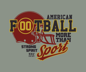 Football Helmet Stylized vector illustration eps 8.