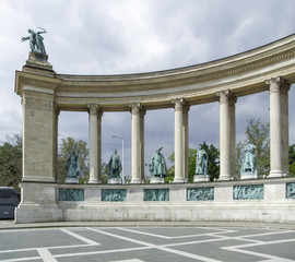Obraz premium Heroes square in Budapest