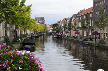 Fototapeta premium water canal in Leiden
