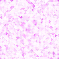 Seamless light pink pattern of small triangles. Background for the design of the surface. Abstract geometric wallpaper.
