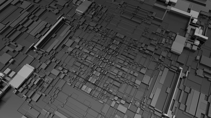 3d illustration of technological surface