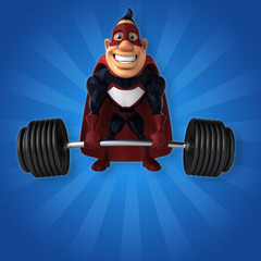Fun superhero - 3D Illustration