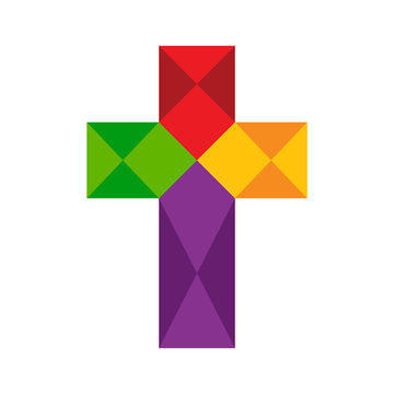 colorful cross