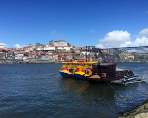 portugal, bateau, typique, douro, mer, p&ecirc;che, port, eau, transport, couleur