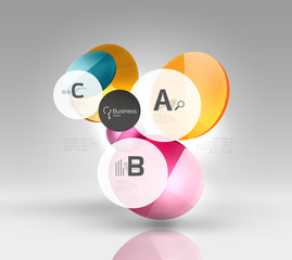 Circle abstract background