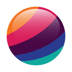 abstract sphere with colorful design concept