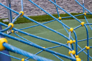 Net from the blue rope