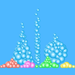 Laboratory glassware or beaker. Vector set of glass flasks, chemistry bottles and test tubes. Vector illustration EPS10