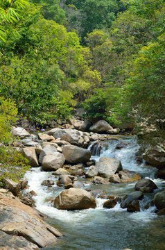 Waterfalls at Sungai Kanching, Rawang, Selangor, Malaysia...