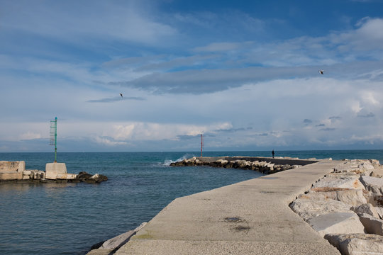 Little harbour in Mola di Bari, Apulia