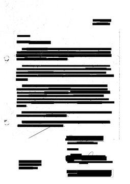 Redacted letter with photocopy marks