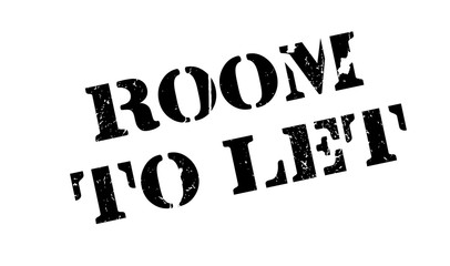 Room To Let rubber stamp. Grunge design with dust scratches. Effects can be easily removed for a clean, crisp look. Color is easily changed.