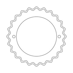 seal stamp icon over white background vector illustration