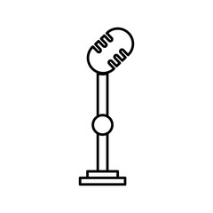 retro microphone icon