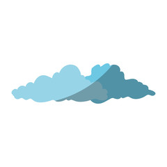 clouds icon over white background vector illustration