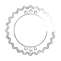 seal stamp icon over white background vector illustration
