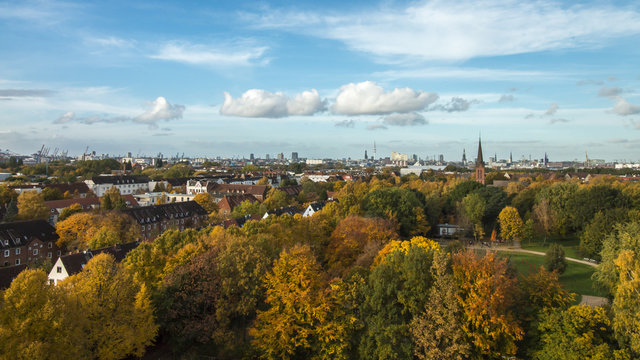 Hamburg Panorama von Hamburg-Wilhelmsburg