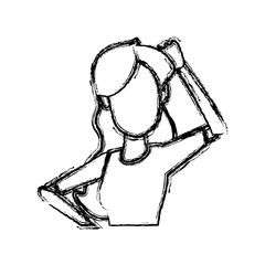 portrait woman character female people