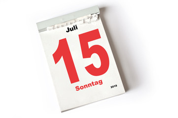 15. Juli 2018