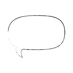 speech bubble icon over white background vector illustration