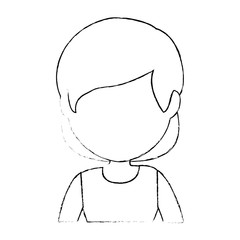 avatar woman icon over white background vector illustration