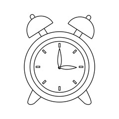 clock alarm back to school symbol